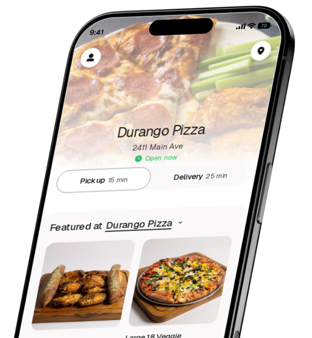Durango Pizza app preview