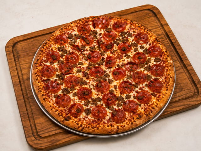 Small 10" Meat Lovers.